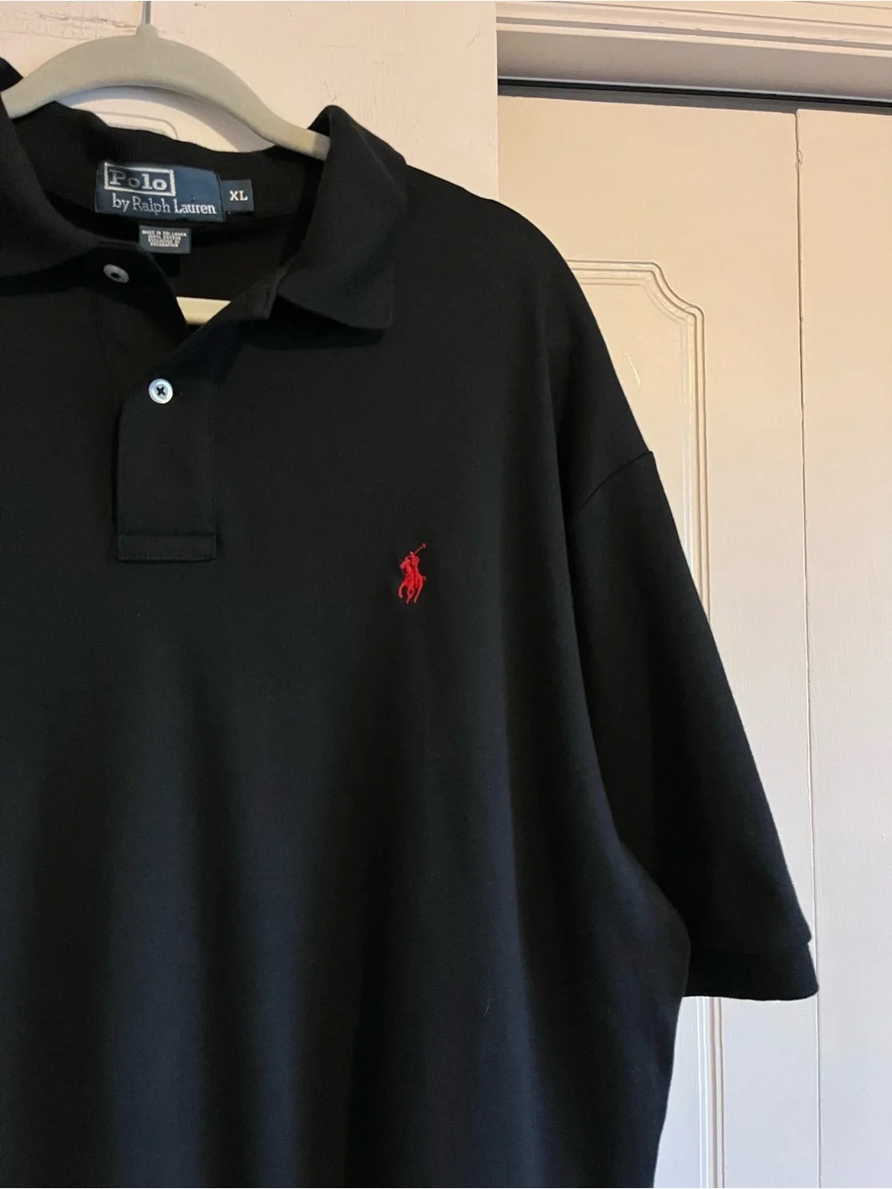 Polo Ralph Lauren Men's XL Classic Fit Soft Knit Black Polo Shirt Excellent